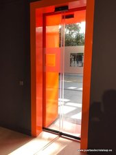 PUERTA TELESCOPICA AUTOMATICA DE CRISTAL ORANGE LUGO, GALICIA