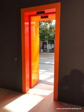 PUERTA TELESCOPICA AUTOMATICA DE CRISTAL ORANGE LUGO, GALICIA
